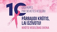 17. oktobrī tiks atzīmēta Krūts veselības diena
