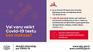 Iedzīvotāji ar simptomiem Covid-19 analīzes bez ārsta nosūtījuma var nodot līdz 25. janvārim

