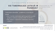 Notiks tiešsaistes diskusija par tuberkulozes aktualitāti Latvijā
