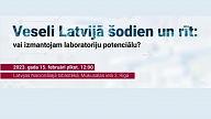 Rīgā notiks starptautiska konference “Veseli Latvijā šodien un rīt: vai izmantojam laboratoriju potenciālu?”