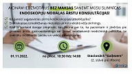 1. novembrī Rīgas Austrumu slimnīcā notiks informatīvi-izglītojoši pasākumi pacientiem