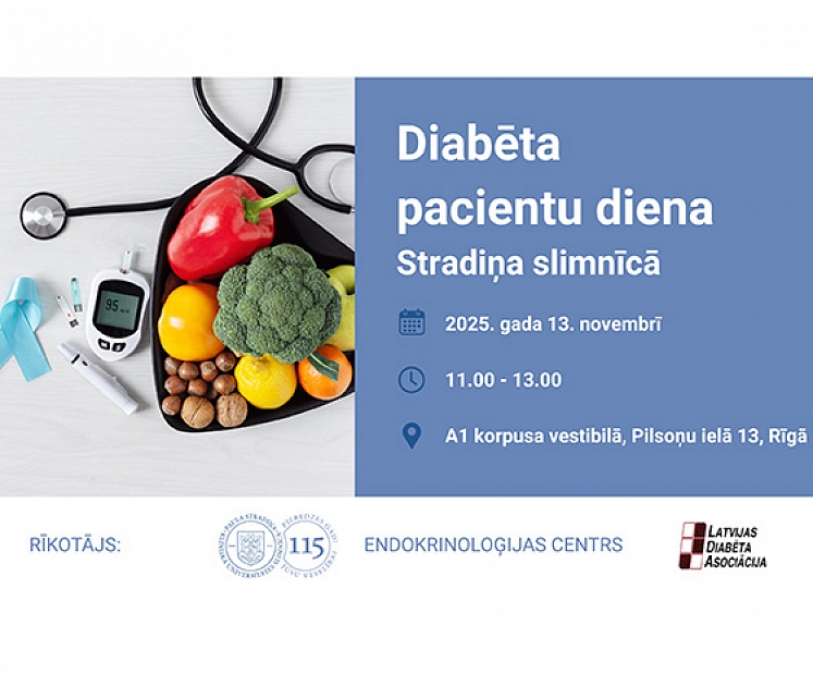 Aicina uz Pasaules Diabēta dienas pasākumu Stradiņa slimnīcā