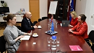 Veselības ministre tiekas ar Pasaules Veselības organizācijas pārstāvniecības vadītāju