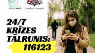 Jauns bezmaksas krīžu tālrunis – 116 123