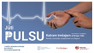 Pulsa dienā iedzīvotāji aicināti pārbaudīt pulsu un pievērst uzmanību sirds ritmam