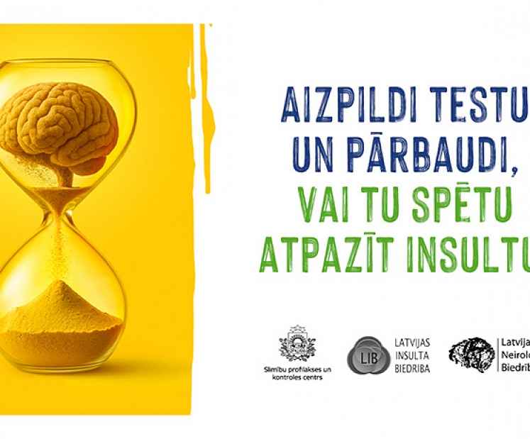 SPKC: vai proti atpazīt insultu un izglābt dzīvību? Aizpildi testu un uzzini! 