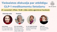 Zāļu valsts aģentūra aicina uz tiešsaistes diskusiju par atbildīgu GLP-1 medikamentu lietošanu