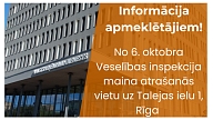 Veselības inspekcija pārceļas uz jaunām telpām Talejas ielā