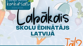Aicina pieteikt Latvijas skolas konkursam “Labākais skolu ēdinātājs Latvijā”