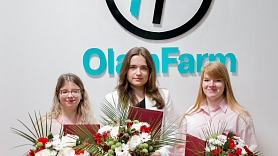 Pasniegtas ikgadējās “Olainfarm” stipendijas trīs izcilākajiem RSU farmācijas studentiem
