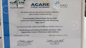 Stradiņa slimnīcas Klīniskās imunoloģijas un alergoloģijas centrs iegūst starptautisku atzinību – Latvija iekļauta pasaules izcilības tīklos 