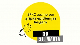 SPKC paziņo par gripas epidēmijas beigām no 2026. gada 31. marta
