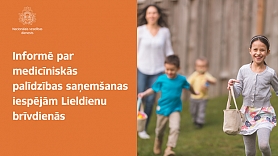 NVD informē par medicīniskās palīdzības saņemšanas iespējām Lieldienu brīvdienās