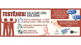 SPKC aicina: Eiropas rudens testēšanas nedēļā veic HIV, B un C hepatīta un sifilisa eksprestestu bez maksas