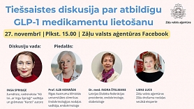 Zāļu valsts aģentūra aicina uz tiešsaistes diskusiju par atbildīgu GLP-1 medikamentu lietošanu