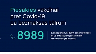 Iedzīvotājus aicina jau tagad pieteikties vakcīnai pret Covid-19, lai operatīvi plānotu un nodrošinātu vakcināciju

