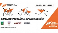 No 26. oktobra līdz 1. novembrim norisināsies Latvijas Veselības sporta nedēļa 2020