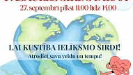 Atzīmējot Pasaules Sirds dienu, aicina pievienoties kampaņai "Kustība ielīksmo sirdi!" un vairāk kustēties
