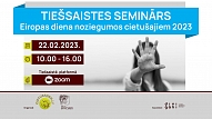 Aicina uz tiešsaistes semināru un ekspertu diskusiju “Eiropas diena noziegumos cietušajiem 2023”