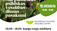 10. oktobrī Nacionālais psihiskās veselības centrs aicina uz pasākumiem, veltītiem Starptautiskajai psihiskās veselības dienai