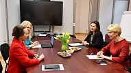 Veselības ministre L. Meņģelsone un izglītības un zinātnes ministre A. Čakša vienojas par veselības pratības pilnveidošanu izglītības programmās