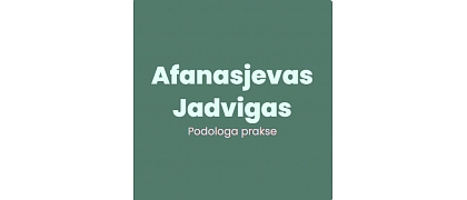 Afanasjevas Jadvigas Podologa prakse