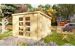 Koka dārza mājiņas