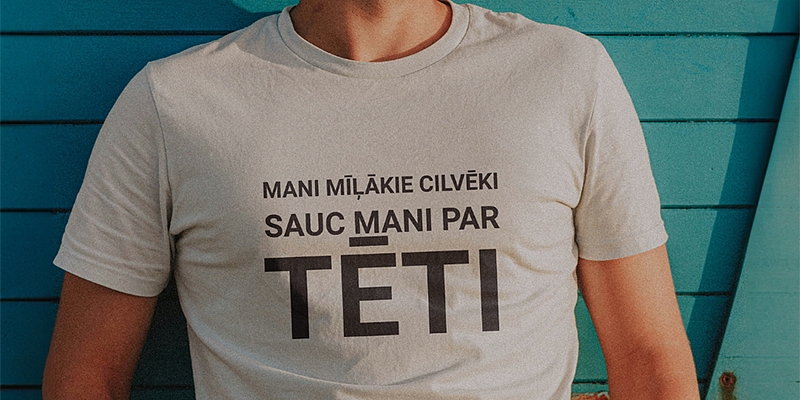 T-kreklu apdruka ar personalizētu dizainu