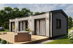 Frēzbaļķu siltināta dzīvojamā māja