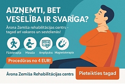 Rehabilitācijas cents ir pieejams līdz pat 20:00 darba dienās!